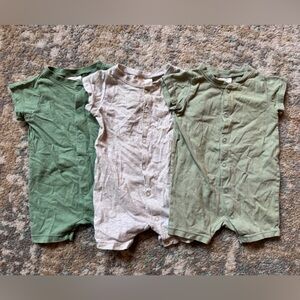 3x H&M Shorts Rompers Size 3 Months
